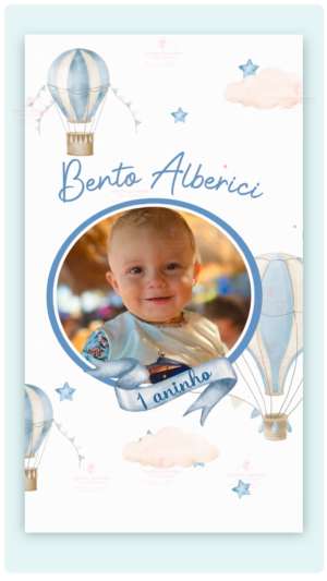 Convite Animado Balões