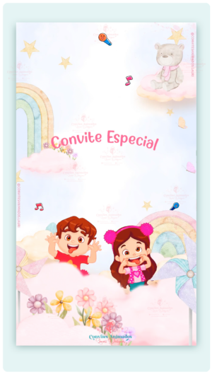 Convite Animado Maria Clara e Jp