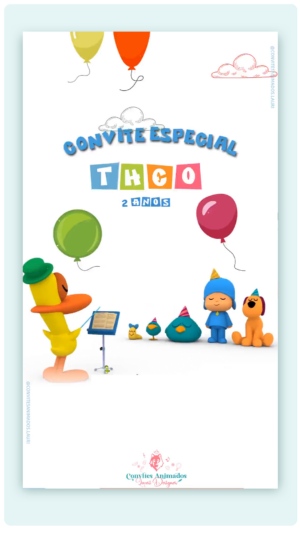 Convite Animado Pocoyo