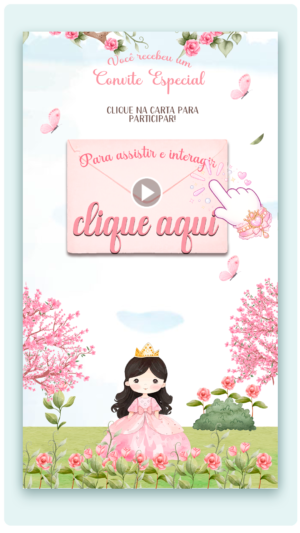 Convite Interativo e Animado  Jardim Real (com capa em PDF e botões clicáveis)